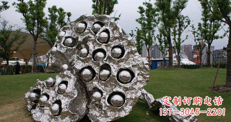 南通不锈钢莲蓬精美雕塑铸就华丽景观