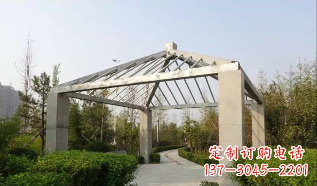 南通不锈钢凉亭雕塑点缀公园景观