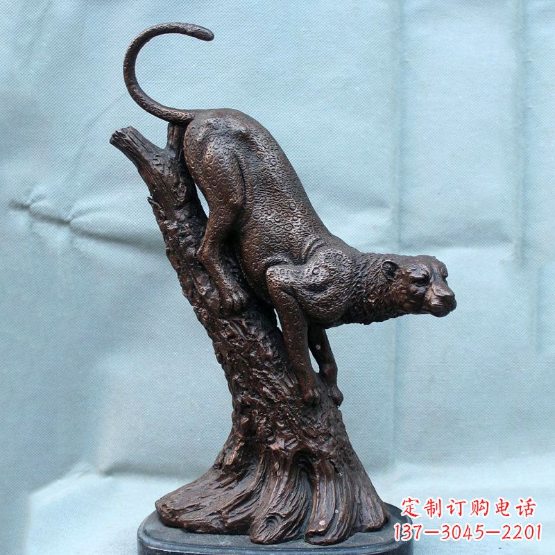南通不锈钢猎豹雕塑经典之美