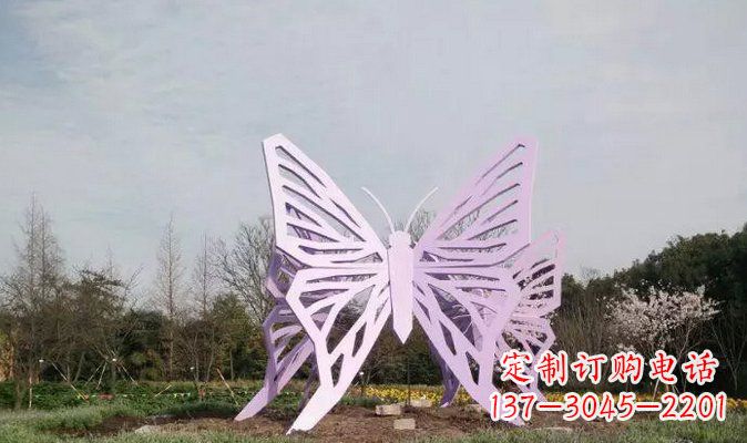 南通不锈钢蝴蝶雕塑美丽的艺术装点