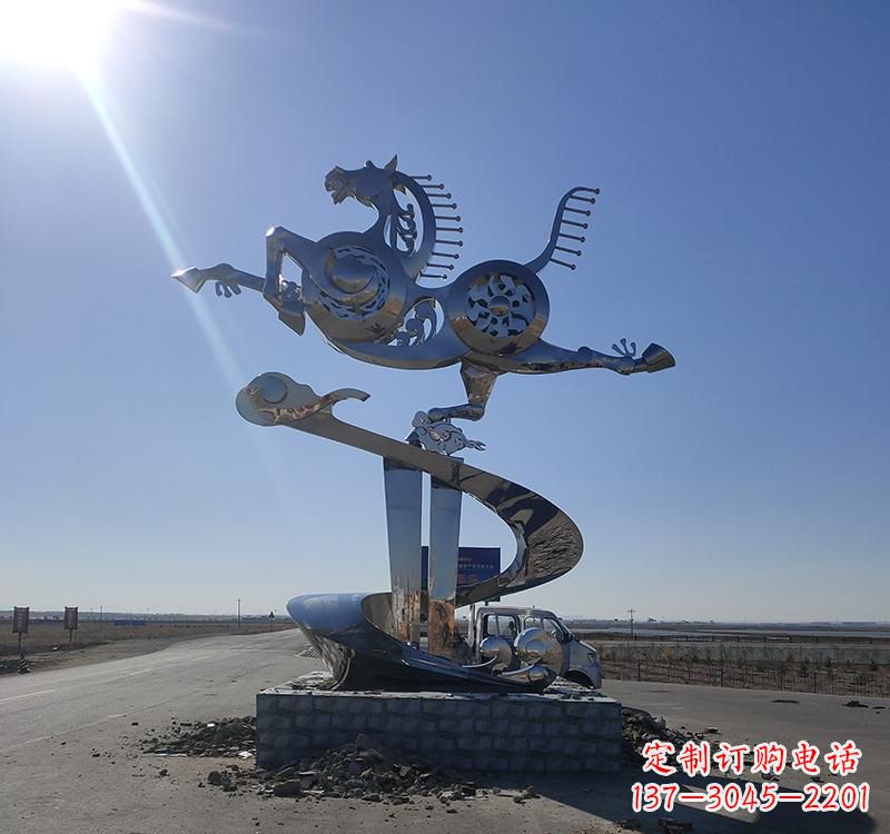 南通不锈钢马踏飞燕城市雕塑