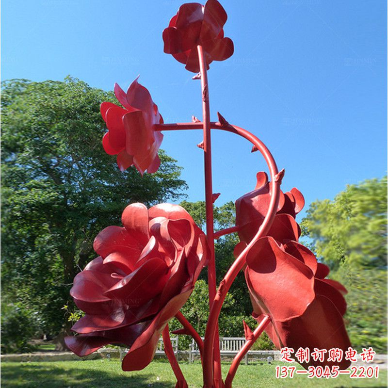 南通玫瑰雕塑艺术的精美表达