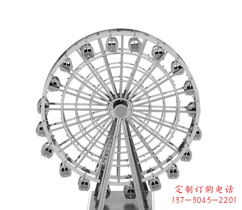 南通不锈钢摩天轮雕塑引领城市风采