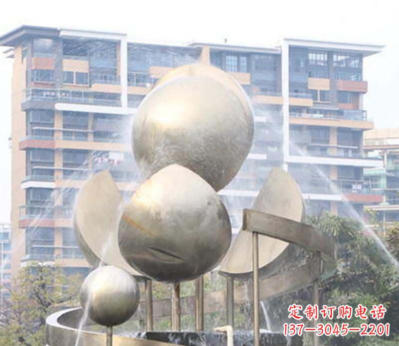 南通不锈钢喷泉雕塑美丽与自然的完美结合