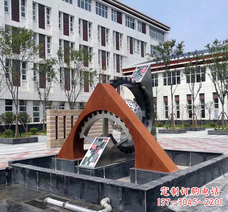 南通不锈钢齿轮雕塑精湛工艺展现匠心