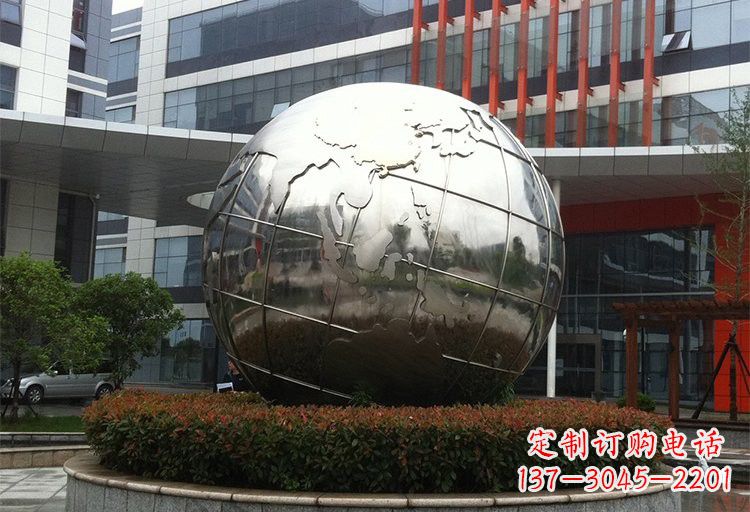 南通不锈钢地球雕塑传递环保意识