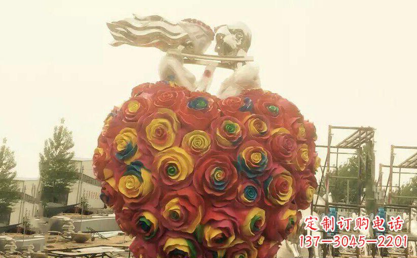 南通浪漫之美——不锈钢情侣结婚雕塑