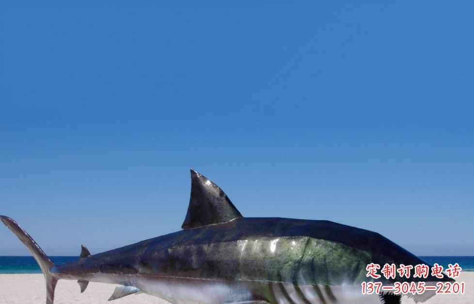 南通海洋生物之美——不锈钢鲨鱼雕塑
