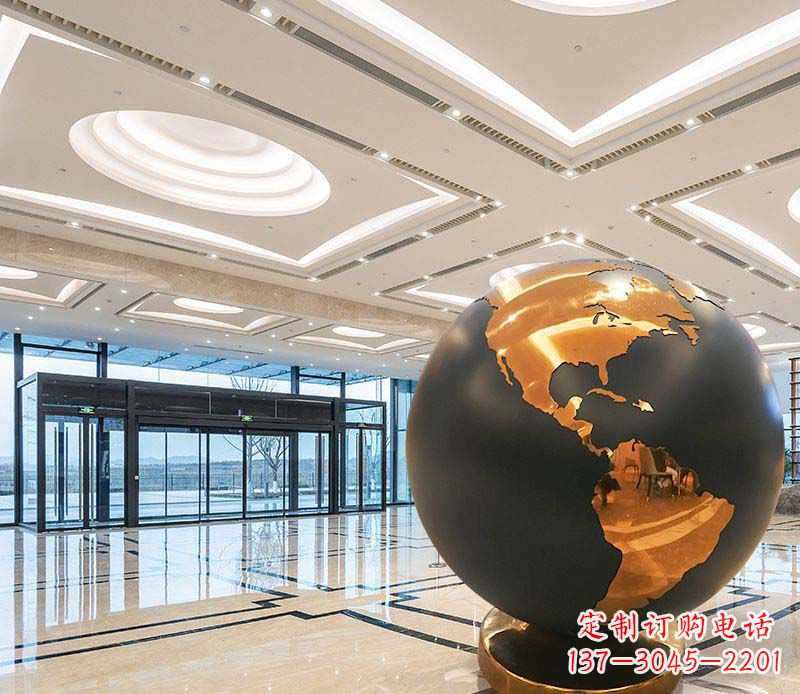 南通不锈钢地球仪雕塑精美绝伦