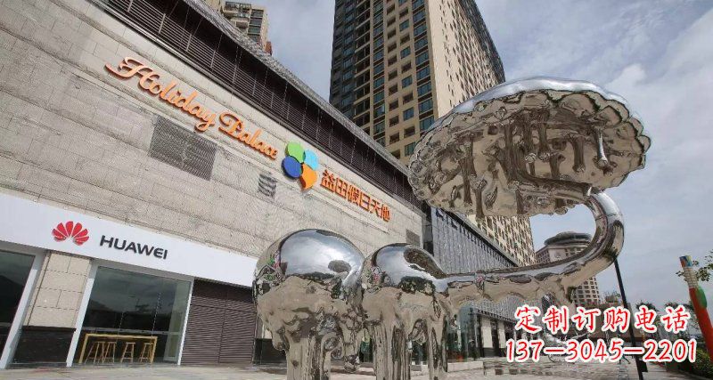 南通不锈钢门前的大象雕塑