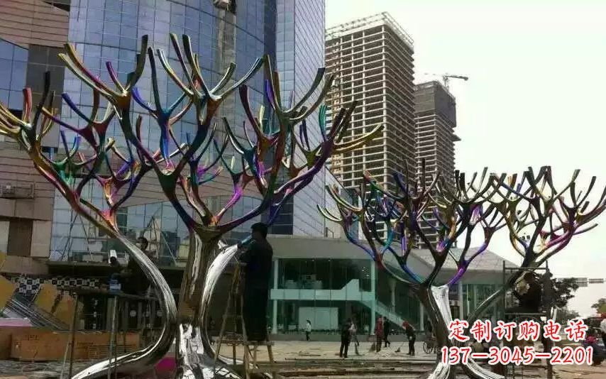 南通不锈钢树枝景观雕塑