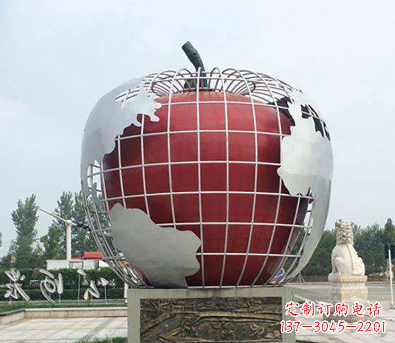南通不锈钢水果雕塑艺术品精美绝伦