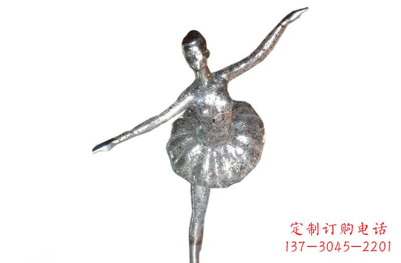 南通不锈钢跳芭蕾的女孩雕塑