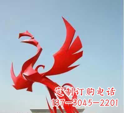 南通不锈钢铁艺凤凰雕塑美丽的象征