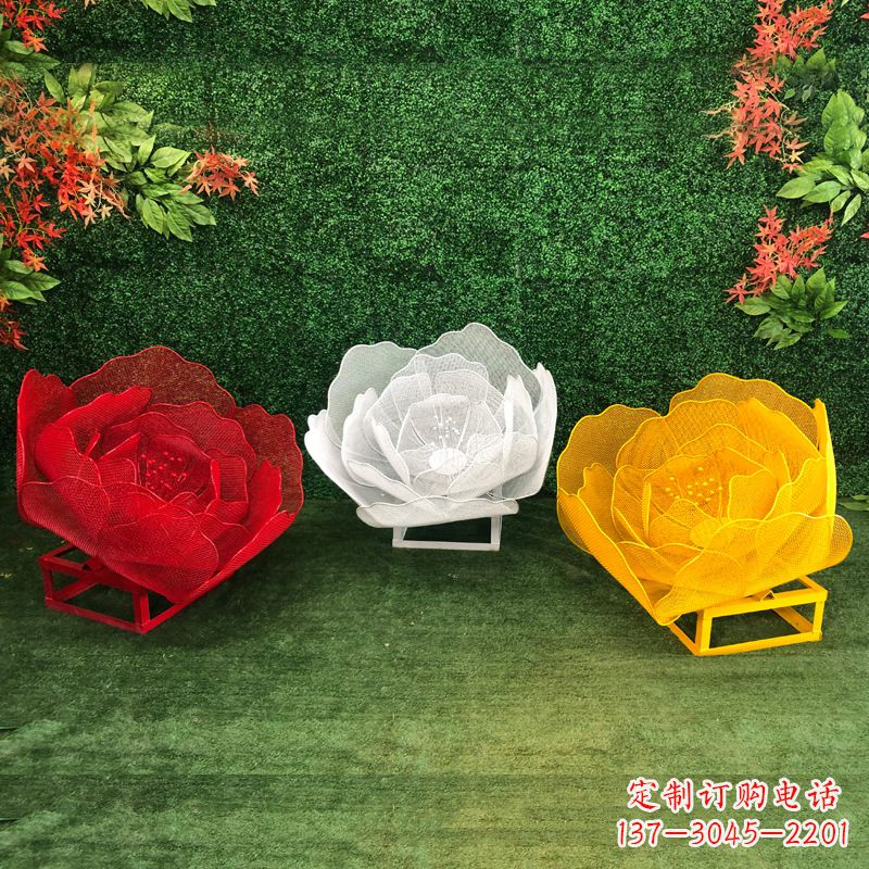南通不锈钢玫瑰雕塑精致的艺术品