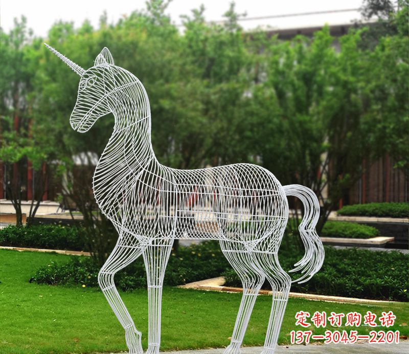 南通不锈钢马雕精美艺术品