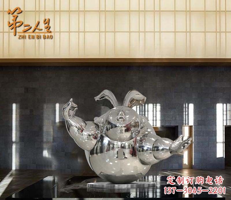 南通不锈钢兔子雕塑——精致雕刻的艺术品