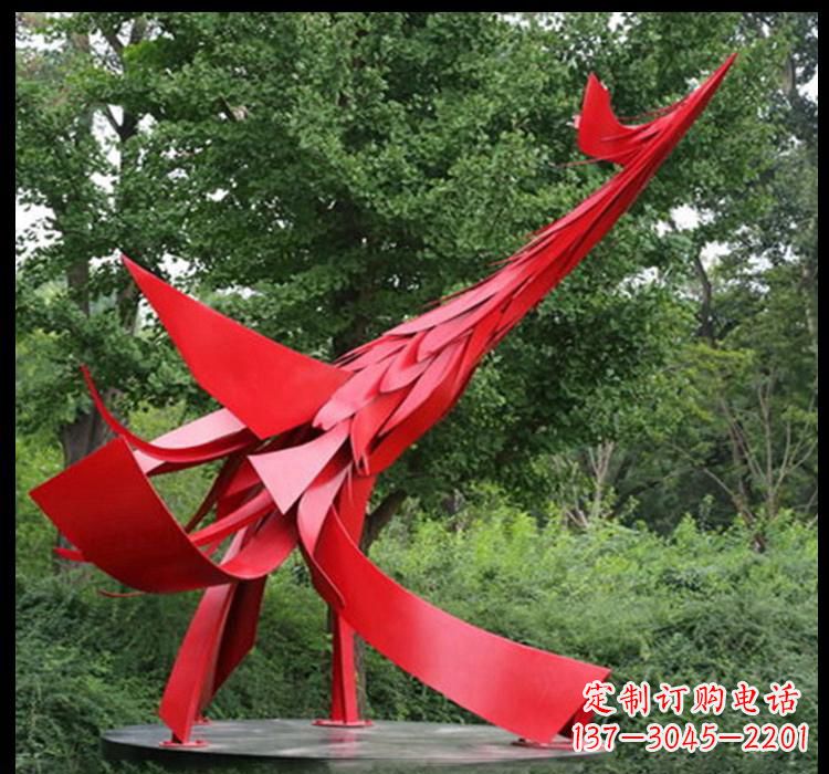 南通不锈钢凤凰雕塑——美丽而神秘的象征