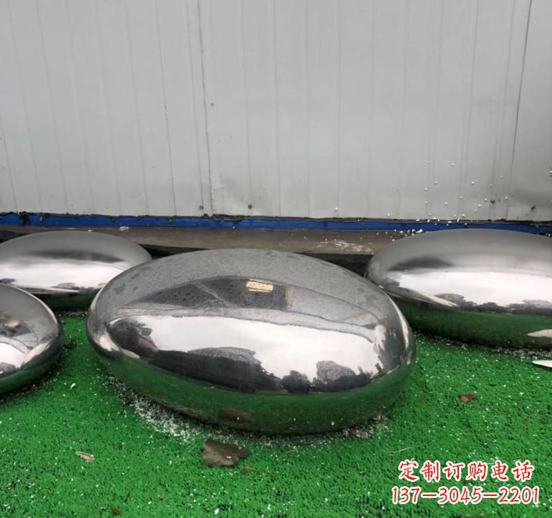 南通不锈钢现代艺术鹅卵石雕塑