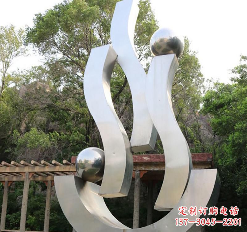 南通不锈钢小区“飘带雕塑”一种充满艺术气息的雕塑