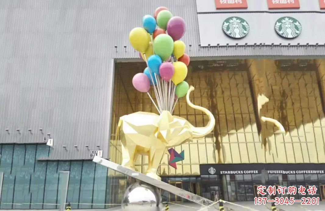 南通小象踩球不锈钢雕塑的魅力