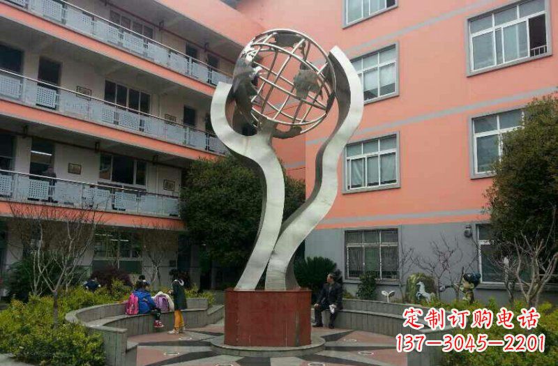 南通不锈钢地球雕塑传承世界文化