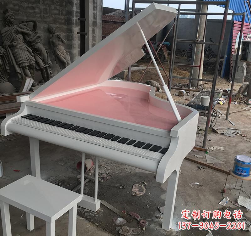 南通不锈钢校园钢琴雕塑发出音乐的艺术