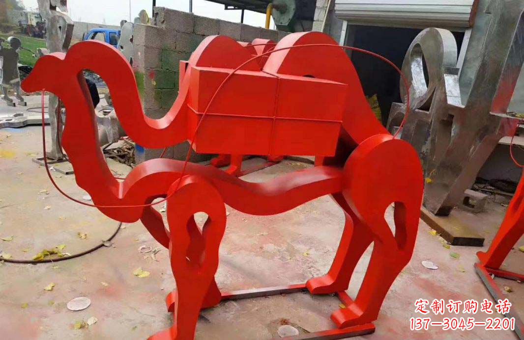 南通不锈钢艺术骆驼雕塑——雕塑精美的艺术之作