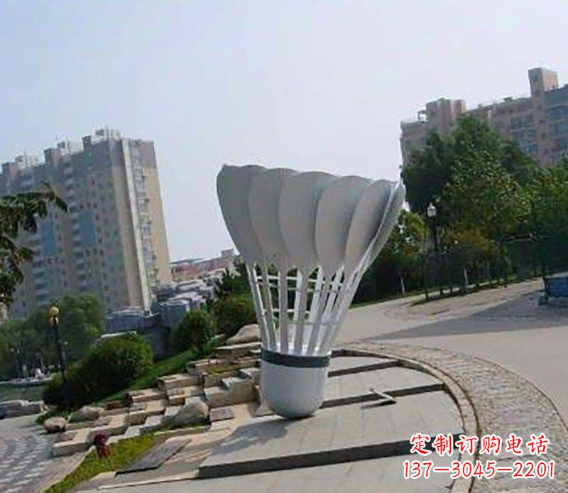 南通不锈钢羽毛球雕塑装点美丽的羽毛球世界