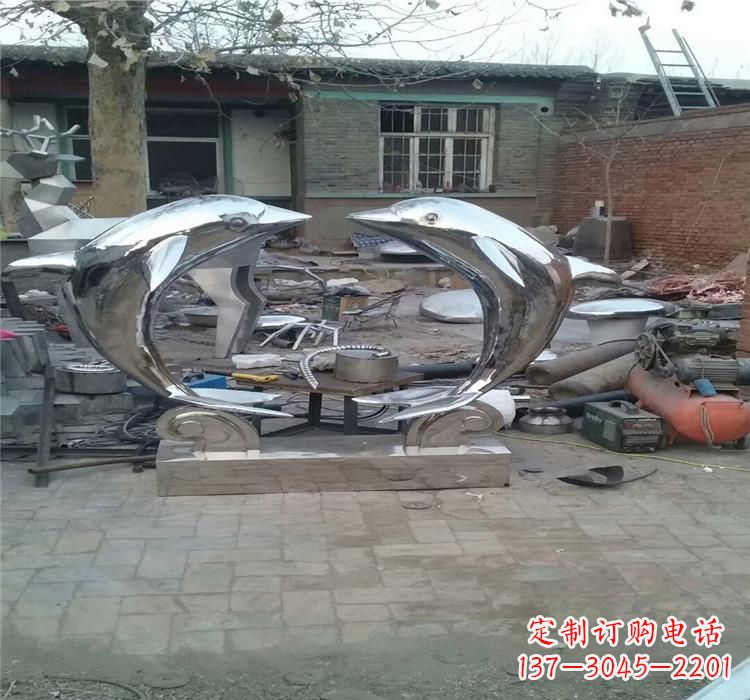 南通不锈钢海豚雕塑——精美之选