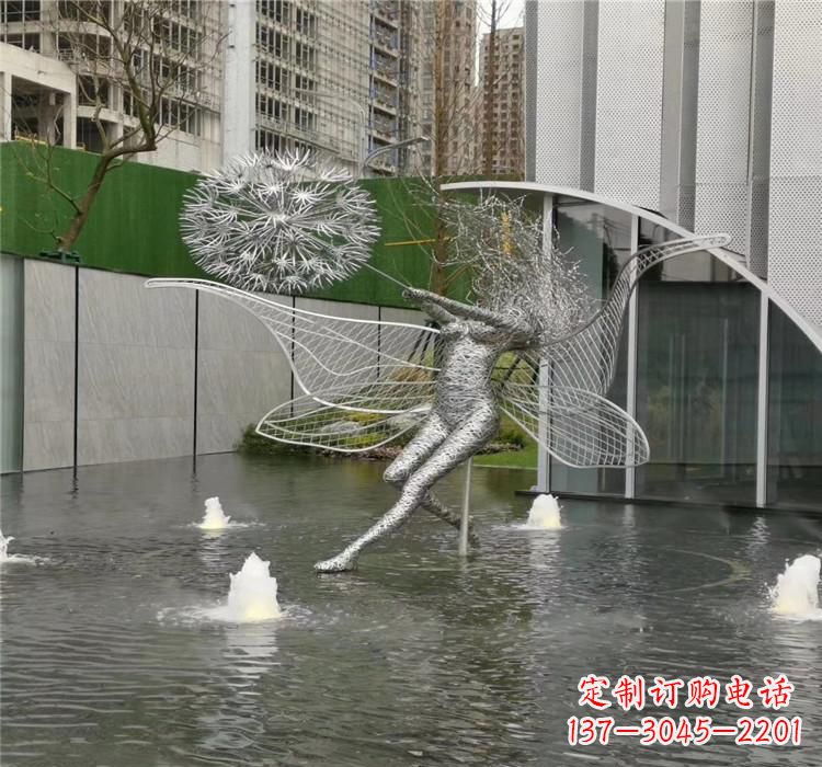 南通美丽的不锈钢蒲公英雕塑