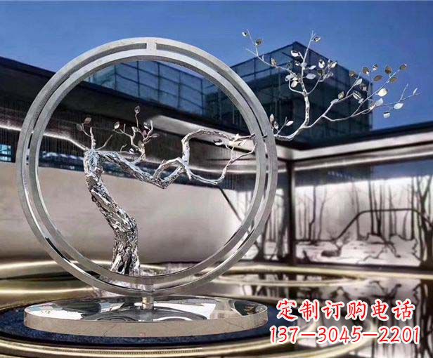 南通不锈钢圆环景观雕塑给城市带来活力与美感