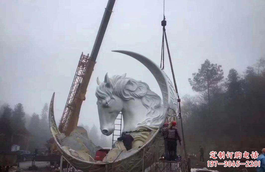 南通不锈钢月亮雕塑