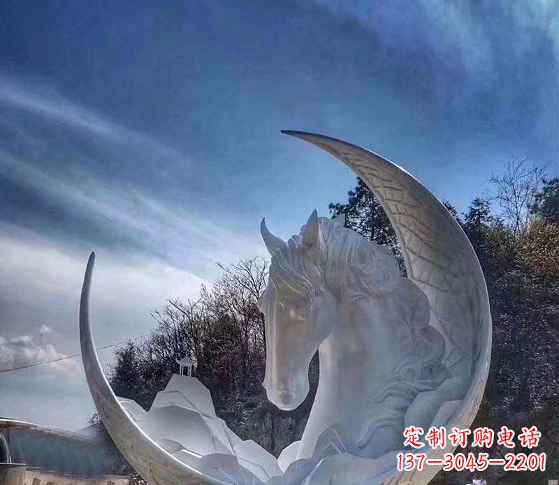 南通不锈钢月亮雕塑一种独特的艺术品