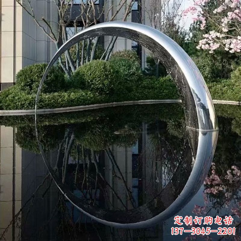 南通不锈钢月亮雕塑璀璨照亮夜空