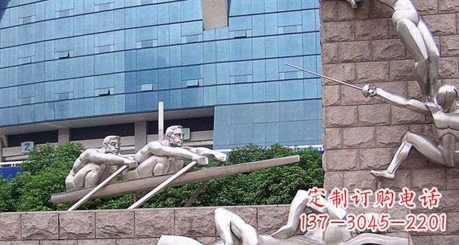 南通不锈钢运动员雕塑——震撼的街头景观