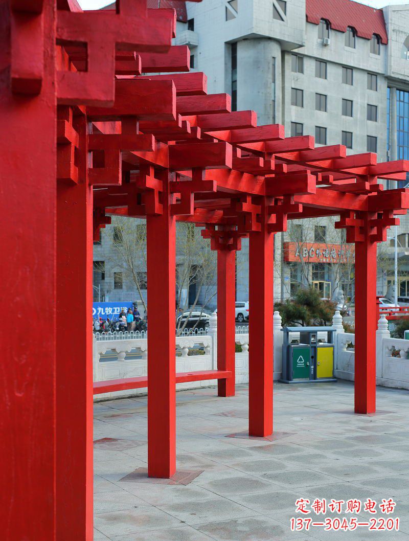 南通长廊雕塑描绘城市景观的艺术作品