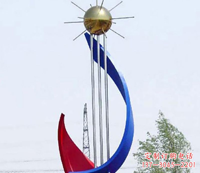 南通流动的美——不锈钢飘带雕塑