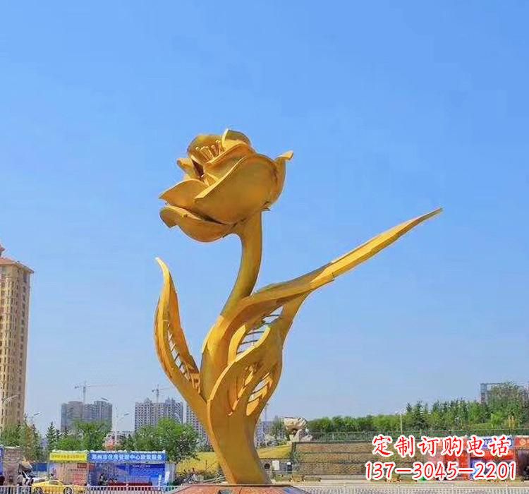 南通精美不锈钢紫荆花雕塑