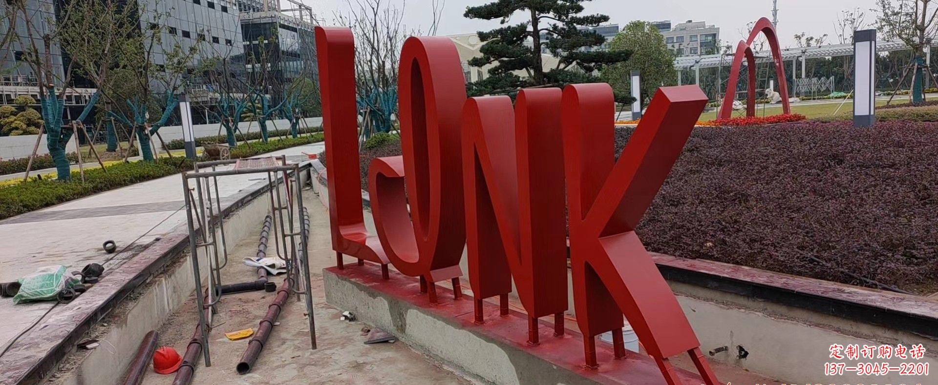 南通不锈钢字母景观雕塑把美丽带入城市