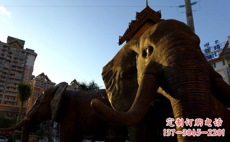 南通步行街上的大象雕塑——给街道带来活力