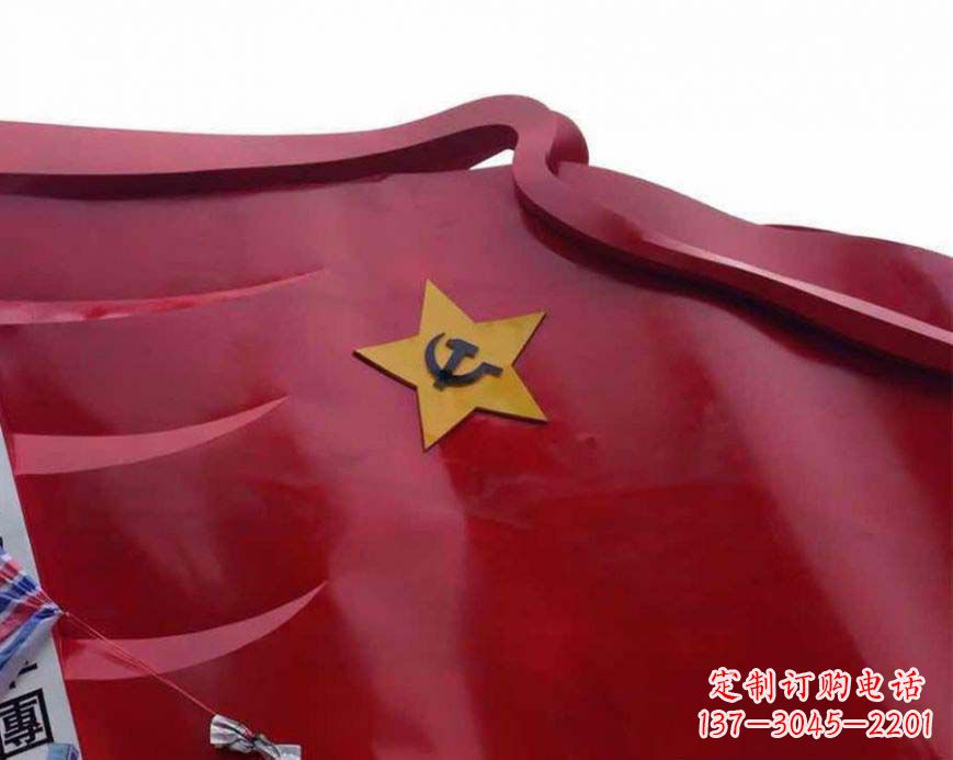 南通不锈钢党徽雕塑——传承红色基因