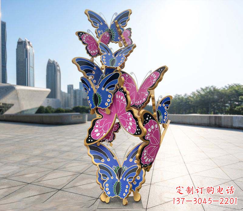 南通不锈钢蝴蝶雕塑美丽的艺术诠释