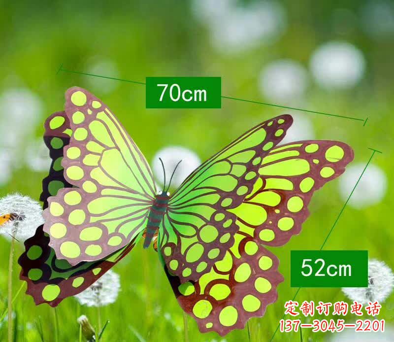 南通不锈钢蝴蝶雕塑彩色园林的精灵