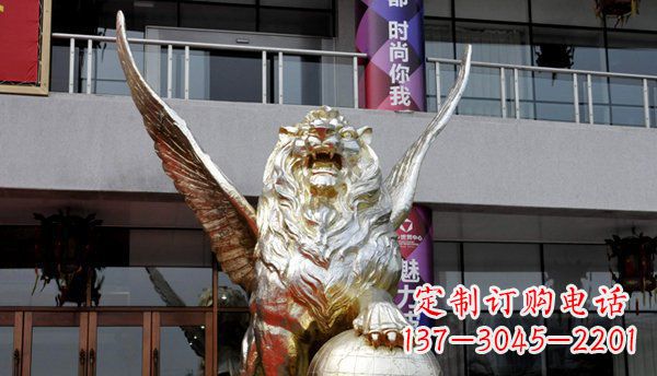 南通铜雕狮子西洋狮子的精美雕塑