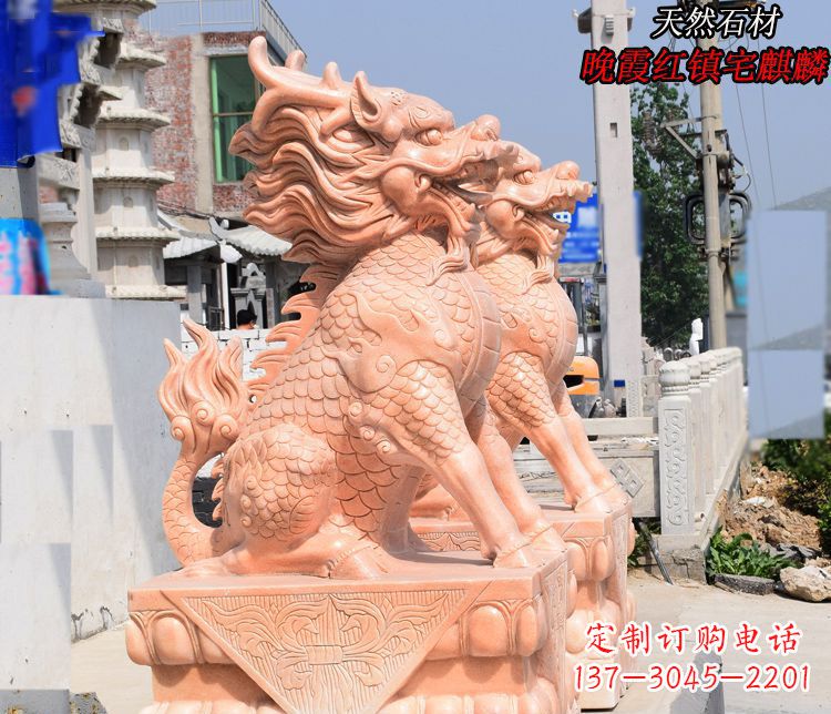 南通麒麟雕塑——美丽的晚霞之赞