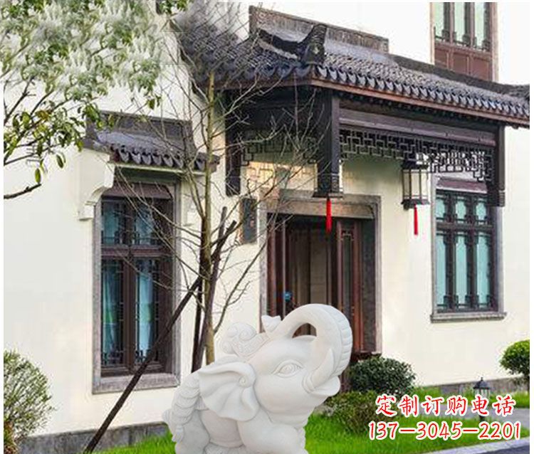 南通小象招财石雕——引领幸福的钥匙