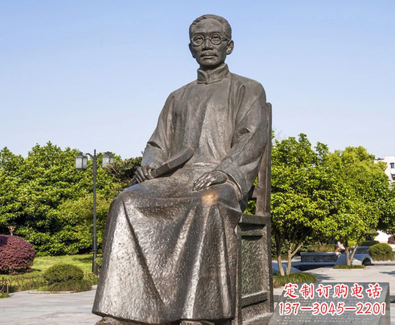 南通蔡元培一位教育家的雕塑