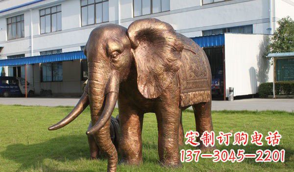 南通大象雕塑——草地上的巨人