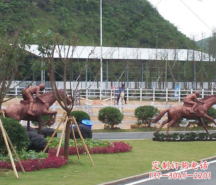 南通雕塑艺术以马为主题的铜雕摆件